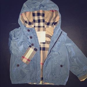 Burberry baby rain coat 12 months